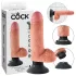 King Cock - vibratore realistico con ventosa - 18 cm naturale