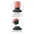 King Cock - vibratore realistico con ventosa - 18 cm naturale