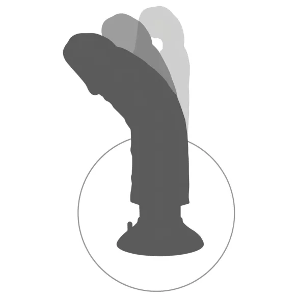 King Cock - vibratore realistico con ventosa - 18 cm naturale
