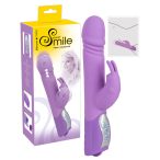   Vibratore SMILE Push con movimento va-e-vieni e stimolatore clitorideo (lilla)