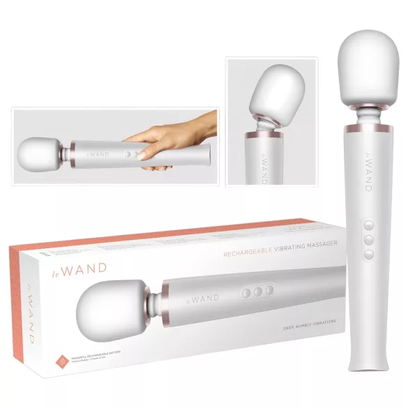 le Wand - vibratore massaggiante ricaricabile esclusivo bianco