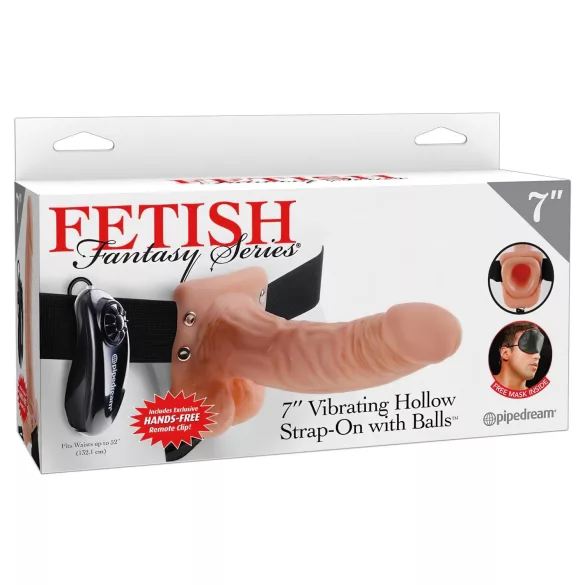Pipedream - Fetish Strap-on 7 - vibratore indossabile (color carne)