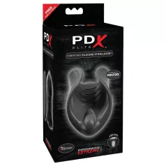 PDX Elite - vibratore per pene - silicone nero