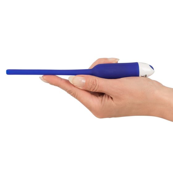 Vibratore uretrale in silicone cavo You2Toys - blu (7mm)