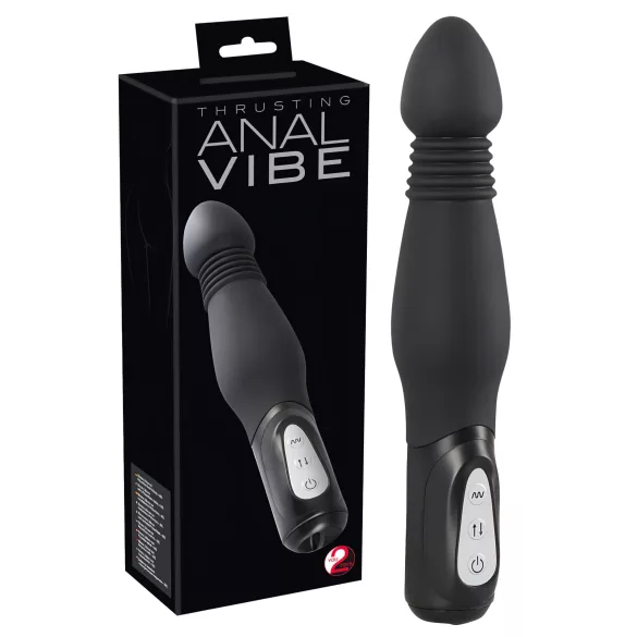 You2Toys - Vibratore anale a spinta - nero