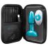 b-Vibe - Vibratore anale con perle rotanti - silicone turchese
