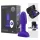b-Vibe Rimming - vibratore anale con perle rotanti (viola)