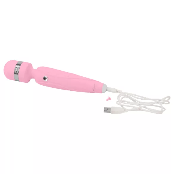 Pillow Talk Cheeky Wand - vibratore massaggiante ricaricabile (rosa)