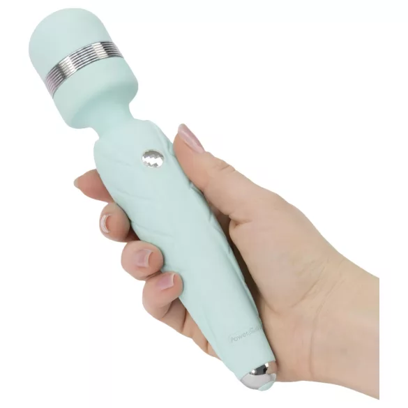 Pillow Talk Cheeky Wand - vibratore massaggiante ricaricabile - turchese