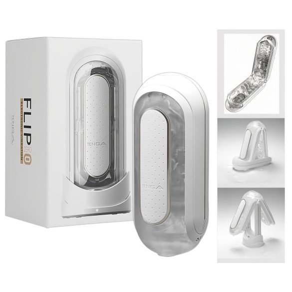 TENGA Flip Zero - masturbatore vibrante (bianco)