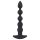 Black Velvet - anale nero con perle, ricaricabile