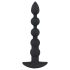 Black Velvet - anale nero con perle, ricaricabile