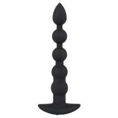 Black Velvet - Vibratore anale ricaricabile a 5 perle (nero)