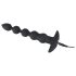 Black Velvet - anale nero con perle, ricaricabile