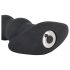 Black Velvet - anale nero con perle, ricaricabile