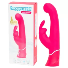   Happyrabbit - vibratore punto G impermeabile con stimolatore clitoride - rosa