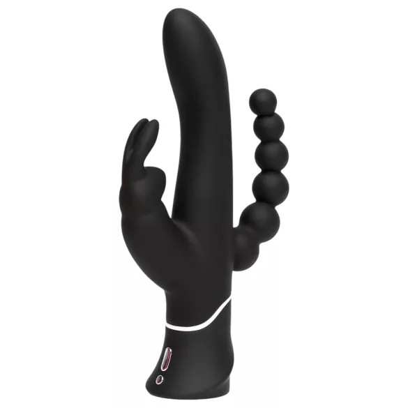 Happyrabbit Triple - vibratore clitoride e anale - ricaricabile - nero
