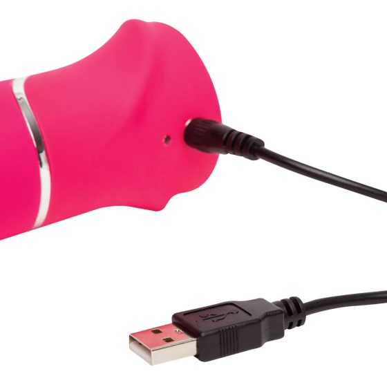 Happyrabbit Thrusting - Vibratore a leva ricaricabile e rotante (rosa)