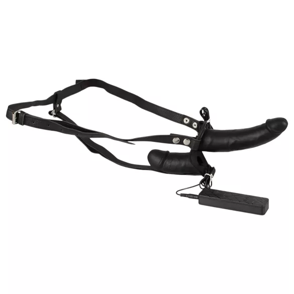 Double Thruster - doppio vibratore indossabile - nero