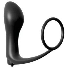   Analfantasy - vibratore anale da dito con anello fallico - nero