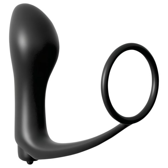 Analfantasy - vibratore anale da dito con anello fallico - nero