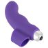 SMILE Finger - vibratore a dita ondulato in silicone (viola)