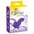 SMILE Finger - vibratore a dita ondulato in silicone (viola)