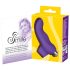 SMILE Finger - vibratore a dita ondulato in silicone (viola)