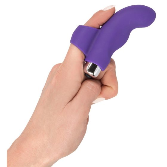 SMILE Finger - vibratore da dito in silicone ondulato (viola)