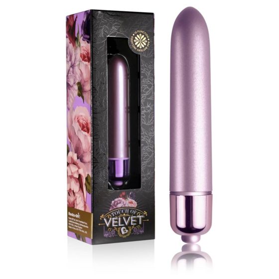Touch of Velvet - mini vibratore a rossetto (10 battiti) - viola