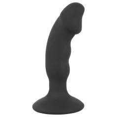   Black Velvets - vibratore anale con pene ricaricabile - silicone nero