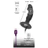 Black Velvets - vibratore anale con pene ricaricabile - silicone nero