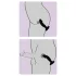 Black Velvets - vibratore anale con pene ricaricabile - silicone nero