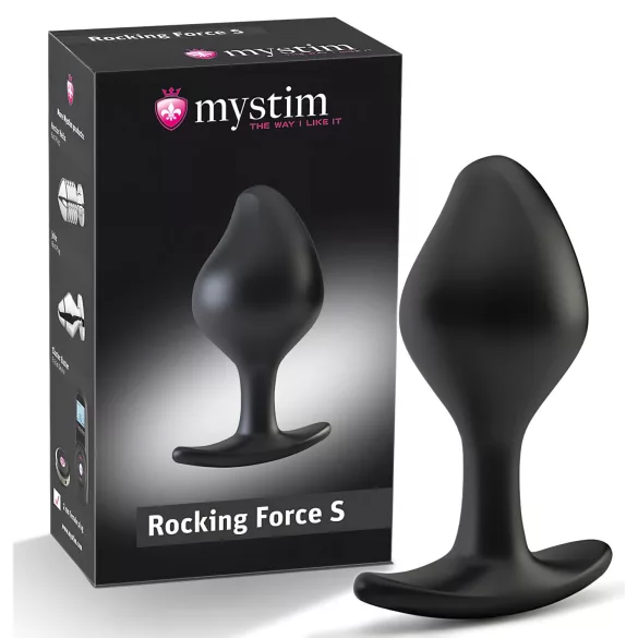 mystim - plug anale elettrostimolatore piccolo - nero