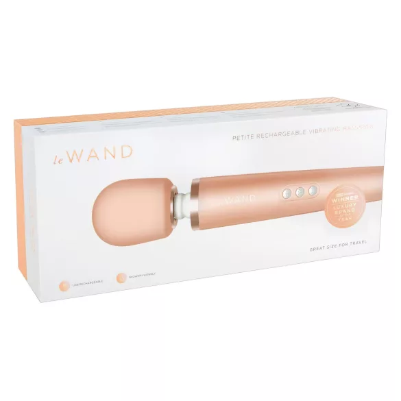 Le Wand Petite - vibratore massaggiante elegante - rosa oro