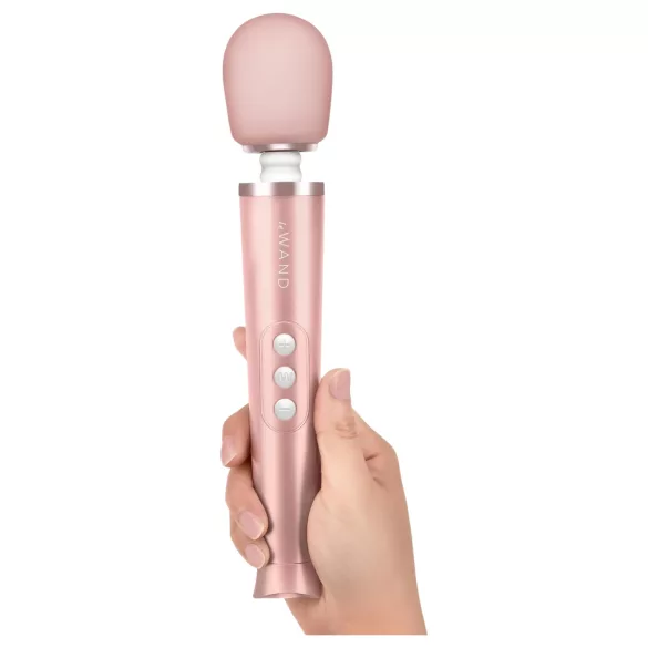 Le Wand Petite - vibratore massaggiante elegante - rosa oro