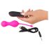 Palline del Piacere SMILE - Ovetto Vibrante Ricaricabile con Telecomando (rosa)