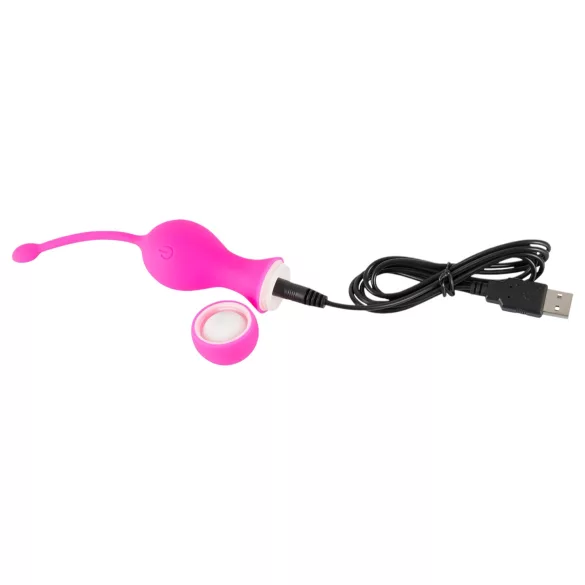 SMILE - ovetto vibrante ricaricabile telecomandato - silicone rosa