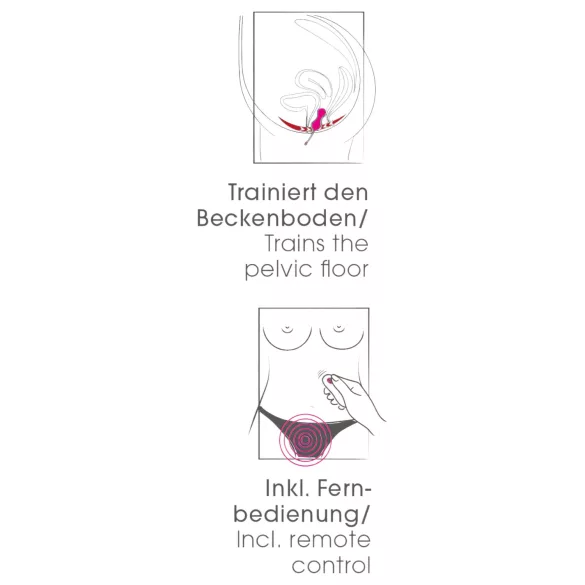 SMILE - ovetto vibrante ricaricabile telecomandato - silicone rosa