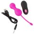 Palline del Piacere SMILE - Ovetto Vibrante Ricaricabile con Telecomando (rosa)