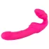 Double2Teaser - vibratore strap-on senza cintura - silicone rosa