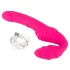 Double2Teaser - vibratore strap-on senza cintura - silicone rosa