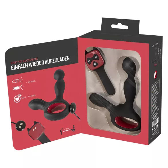 You2Toys - Vibratore prostatico rotante riscaldante - nero