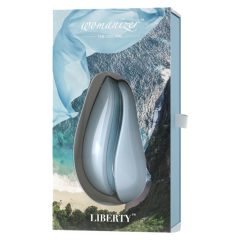   Womanizer Liberty - stimolatore clitorideo impermeabile a batteria (blu turchese)