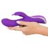 SMILE Turbo Rotante - vibratore con stimolatore clitorideo (viola)