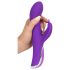SMILE Turbo Rotante - vibratore con stimolatore clitorideo (viola)
