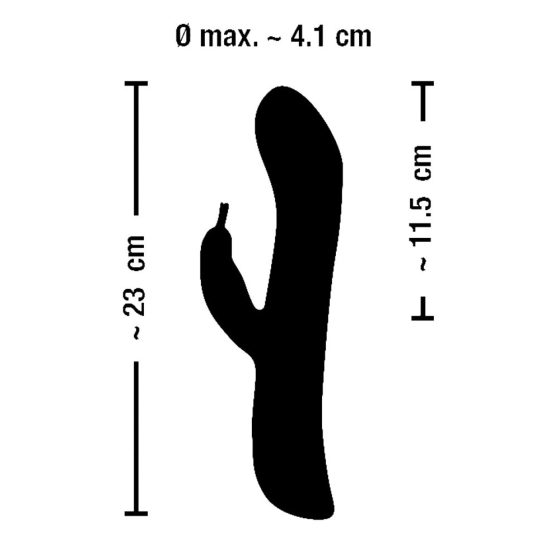 Vibratore per clitoride rotante TURBO con testa girevole - ricaricabile (lilla)