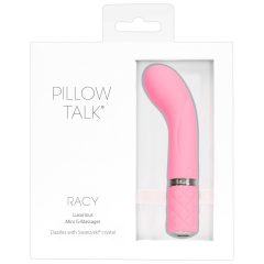   Vibratore per Punto G Ricaricabile Pillow Talk Racy" in Silicone con Cristallo Swarovski – Dimensione Compatta (Rosa)"