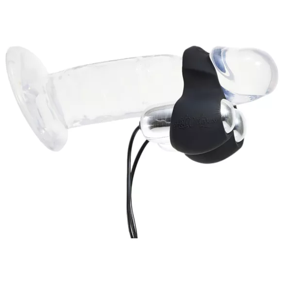 HOT Octopuss JETT - vibratore glande con 2 motori - nero