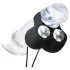 HOT Octopuss JETT - vibratore glande con 2 motori - nero